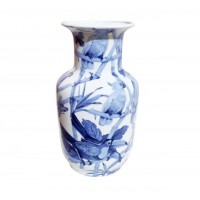 Vaso  Azul Pássaros Vaso  Azul Pássaros